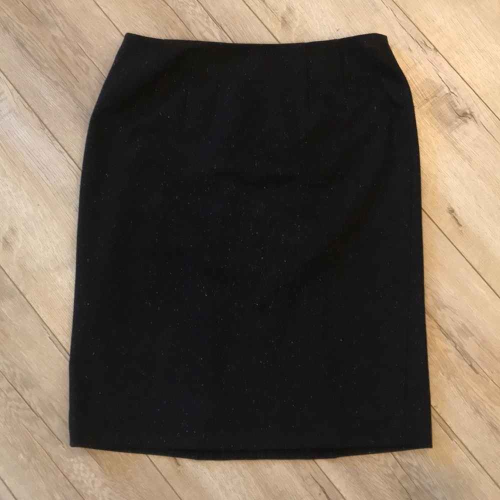 Black work skirt with unique pattern